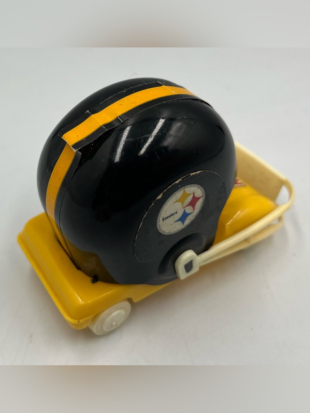 Vintage 1970s Pittsburgh Steelers NFL Sportoys Helmet Buggy Cart Car Gumball EUC